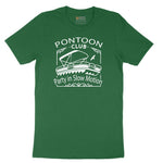Pontoon Club Party in Slow Motion Short Sleeve Tee - Athletic Kelly