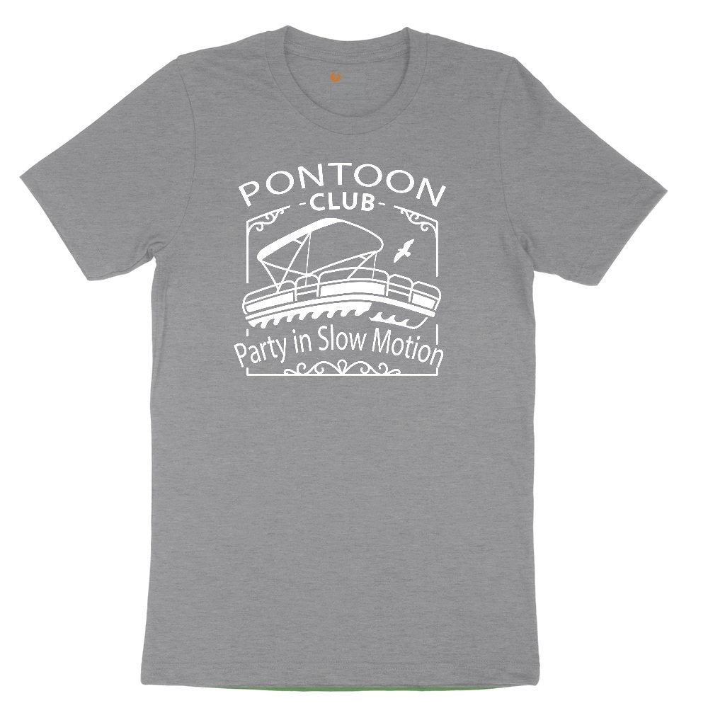 Pontoon Club Party in Slow Motion Youth Short Sleeve Tee - Athletic Heather