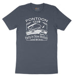 Pontoon Club Party in Slow Motion Youth Short Sleeve Tee - Heather Navy