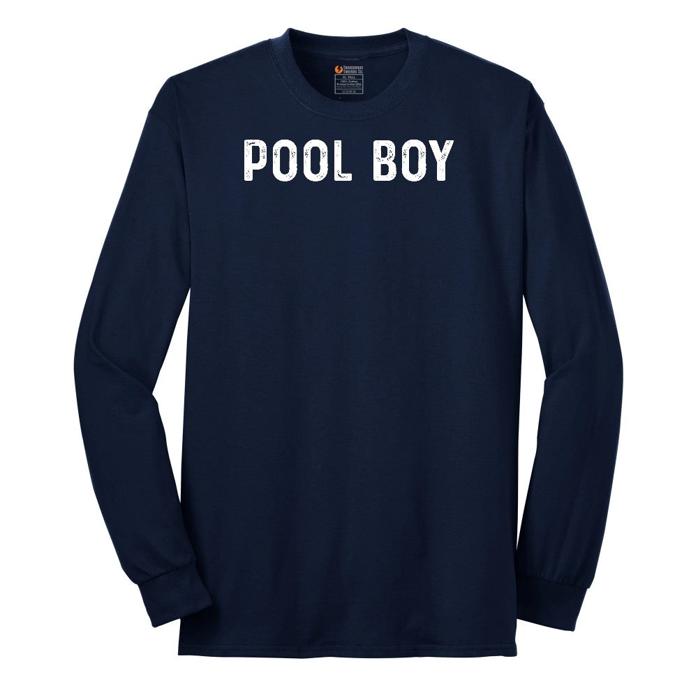 Pool Boy Long Sleeve Tee - Navy