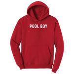 Pool Boy - Mens T-Shirt Hoodie - Red
