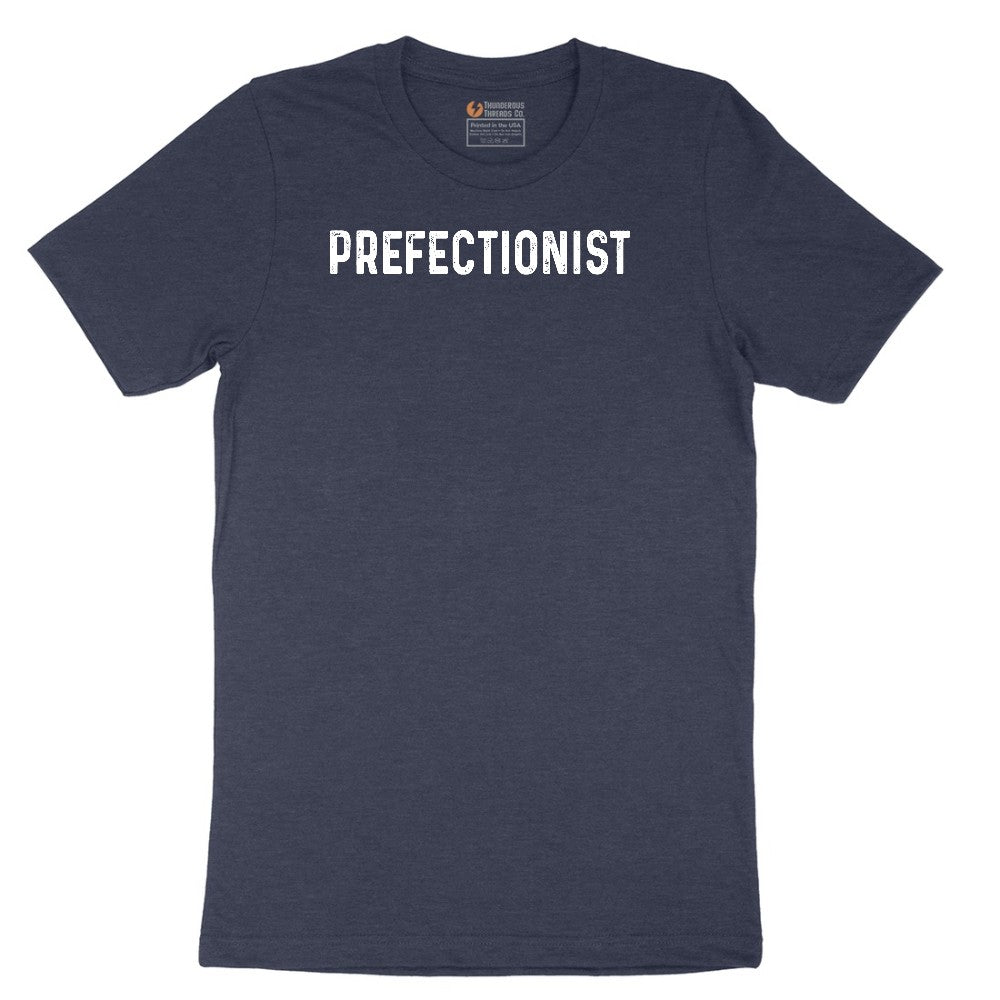 Prefectionist - Mens & Ladies T-Shirt Short Sleeve Tee - Heather Navy