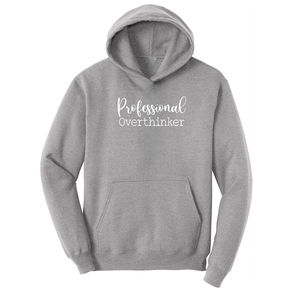 Professional Overthinker - Mens & Ladies T-Shirt Hoodie - Athletic Heather