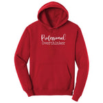 Professional Overthinker - Mens & Ladies T-Shirt Hoodie - Red