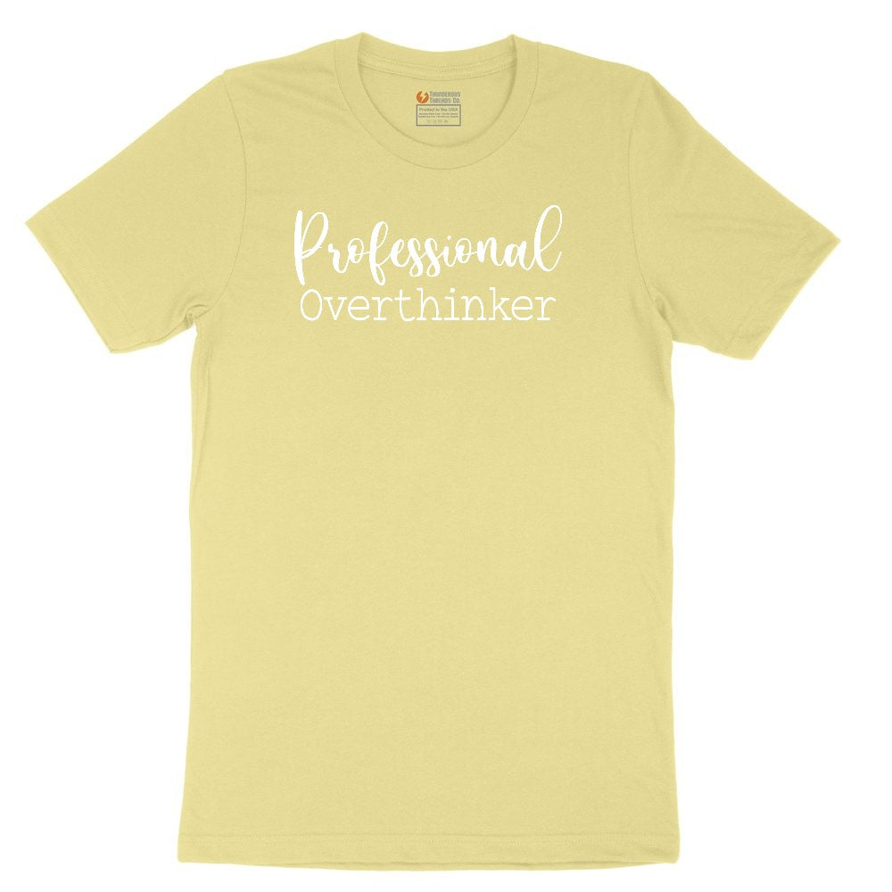 Professional Overthinker Toddler Short Sleeve Tee - Yellow