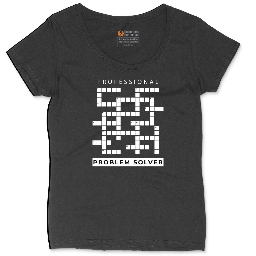 Professional Problem Solver Ladies Curvy Tee - Black