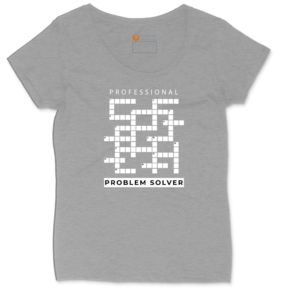 Professional Problem Solver Ladies Curvy Tee - Granite Heather