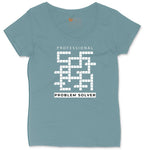 Professional Problem Solver Ladies Curvy Tee - Surf Blackout