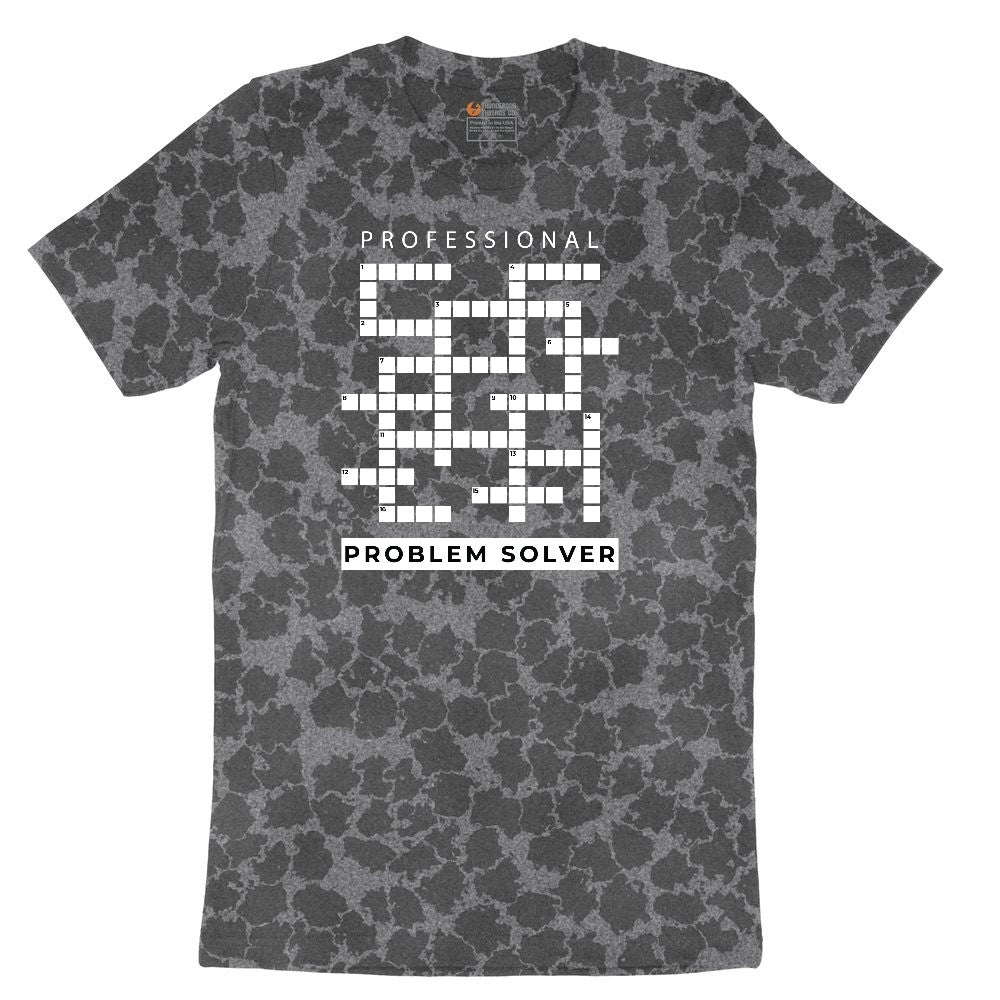 Professional Problem Solver Ladies Short Sleeve Tee - Black Leopard