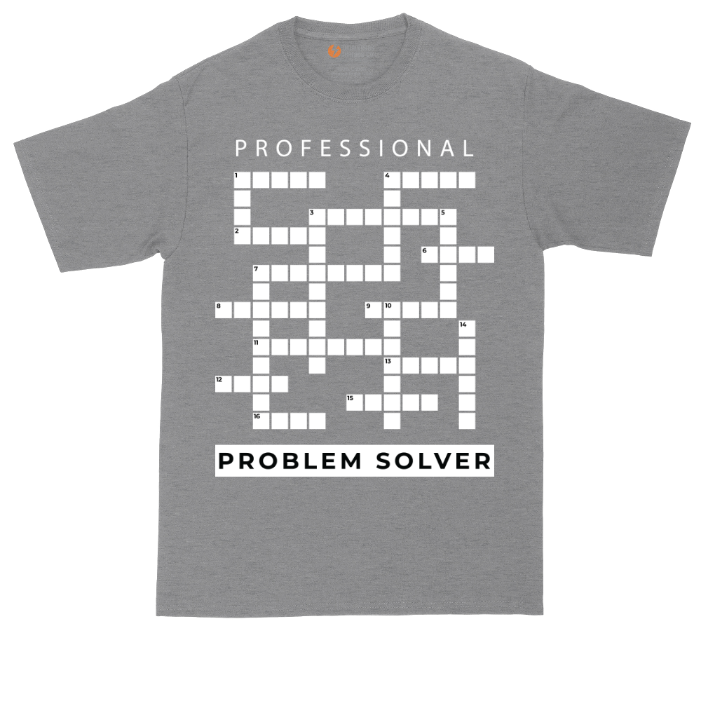 Professional Problem Solver tall t-shirt for men in Athletic Heather