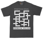 Professional Problem Solver tall t-shirt for men in Dark Heather Grey