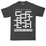 Professional Problem Solver tall t-shirt for men in Dark Heather Grey