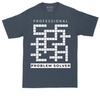 Professional Problem Solver tall t-shirt for men in Heather Navy
