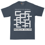 Professional Problem Solver tall t-shirt for men in Heather Navy