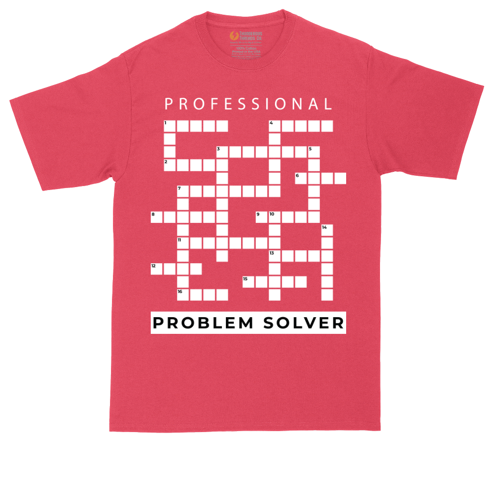 Professional Problem Solver tall t-shirt for men in Heather Red
