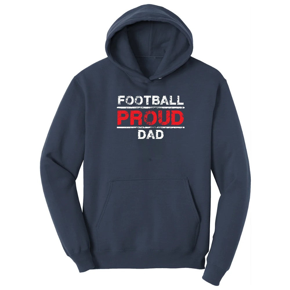 Proud Football Dad Hoodie - Navy