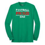 Proud Football Dad Long Sleeve Tee - Kelly Green