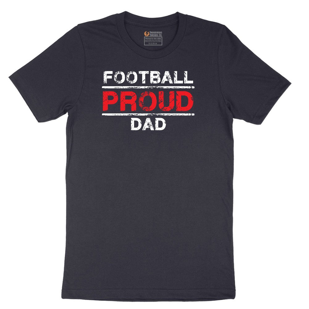 Proud Football Dad Short Sleeve Tee - Deep Navy