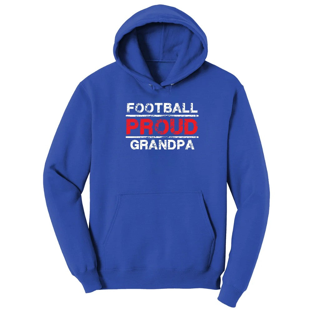 Proud Football Grandpa Hoodie - True Royal