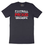 Proud Football Grandpa Short Sleeve Tee - Deep Navy