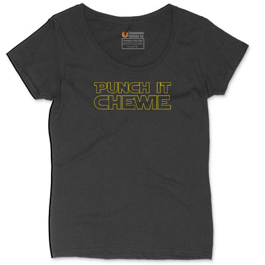 Punch It Chewie Ladies Curvy Tee - Black