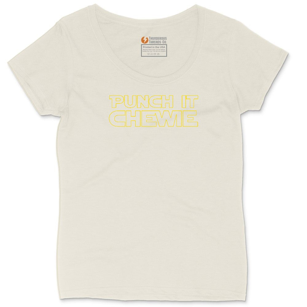 Punch It Chewie Ladies Curvy Tee - Natural Heather