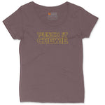 Punch It Chewie Ladies Curvy Tee - Sangria Blackout