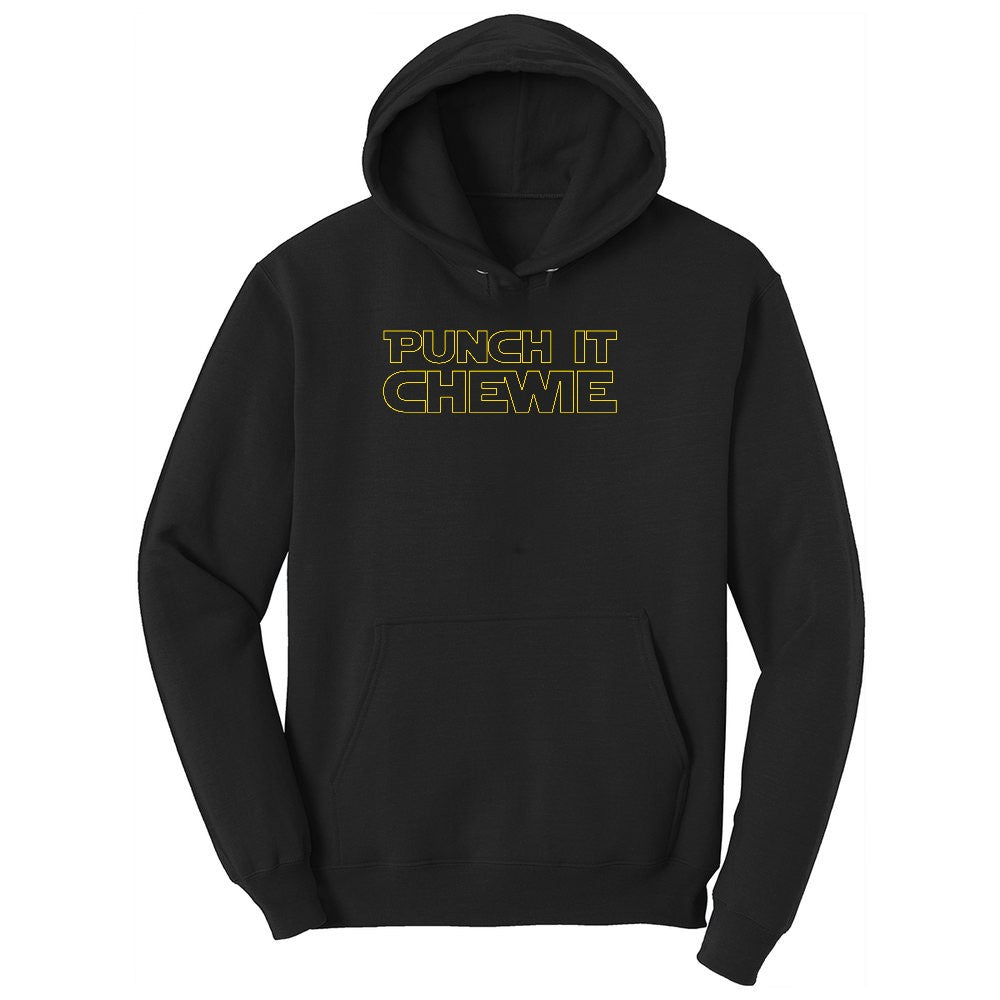 Punch It Chewie Ladies Hoodie - Jet Black