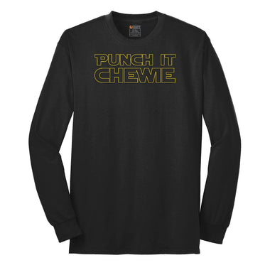 Punch It Chewie Long Sleeve Tee - Jet Black