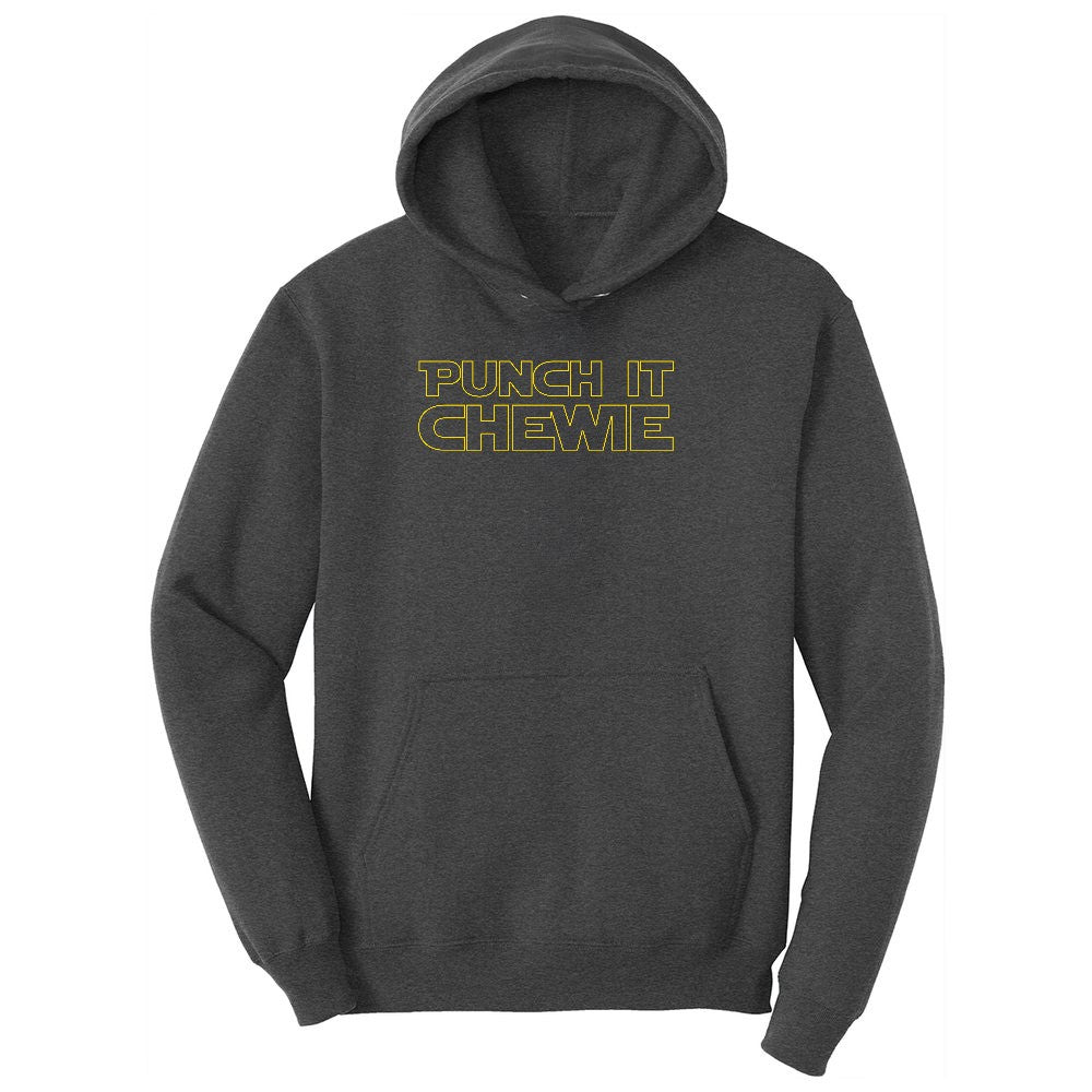 Punch It Chewie Youth Hoodie - Dark Heather Grey