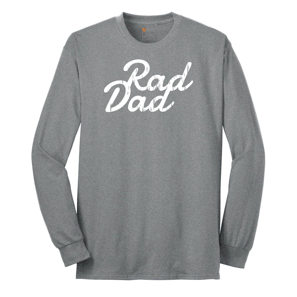 Rad Dad Long Sleeve Tee - Athletic Grey