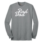 Rad Dad Long Sleeve Tee - Athletic Grey