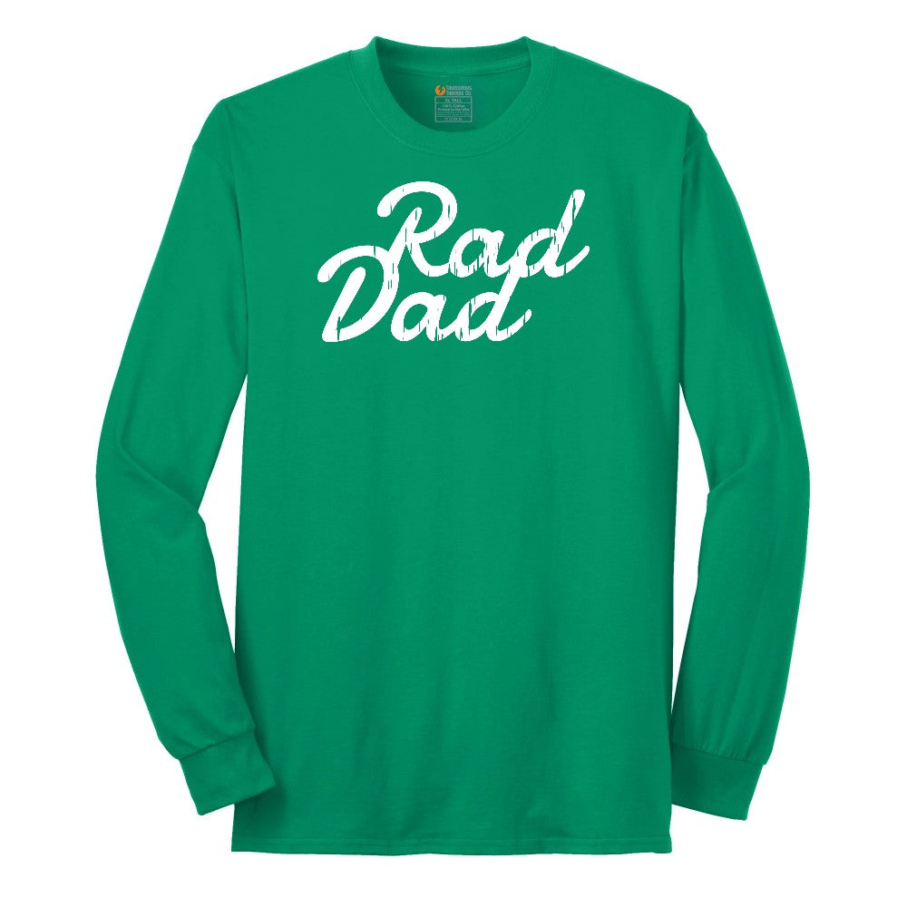 Rad Dad Long Sleeve Tee - Kelly Green
