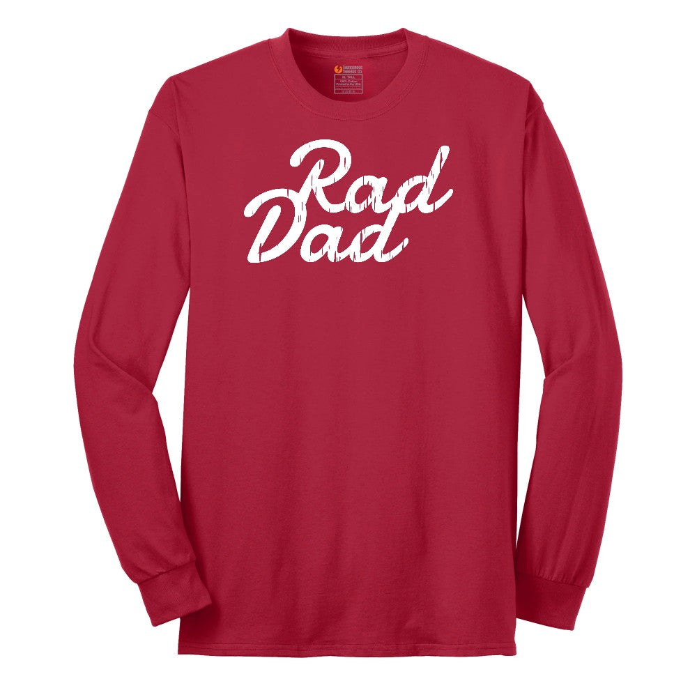 Rad Dad Long Sleeve Tee - Red