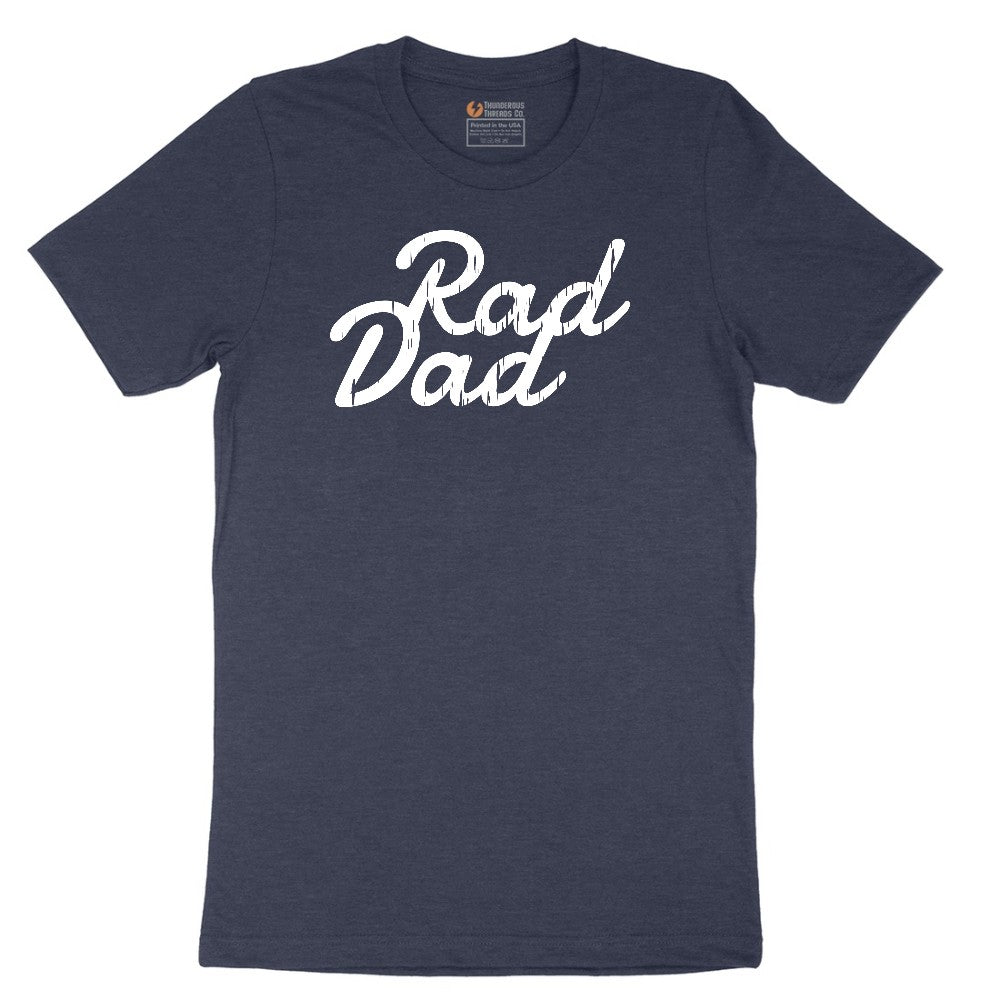 Rad Dad Short Sleeve Tee - Heather Navy