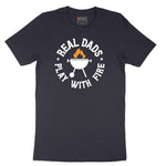 Real Dads Play with Fire Short Sleeve Tee - Deep Navy