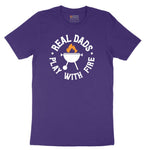 Real Dads Play with Fire Short Sleeve Tee - Team Purple