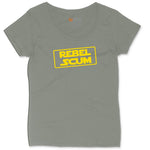 Rebel Scum Ladies Curvy Tee - Bamboo Blackout