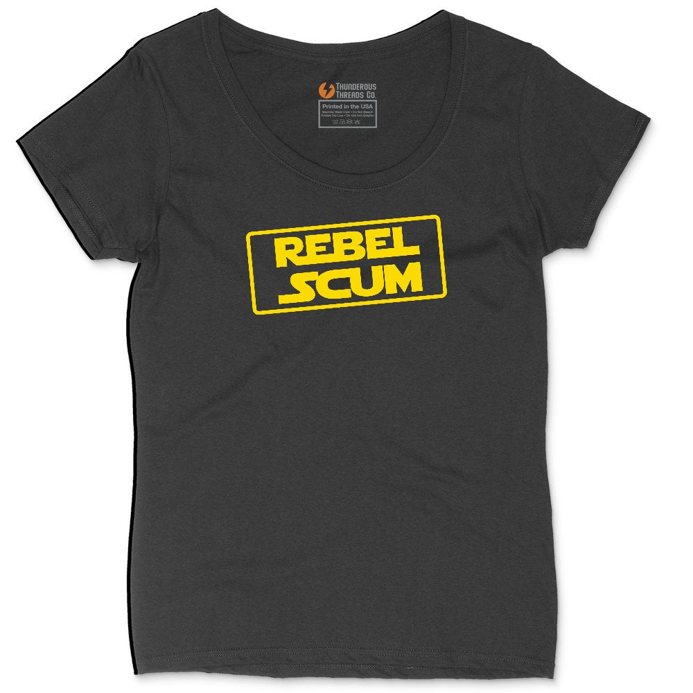 Rebel Scum Ladies Curvy Tee - Black