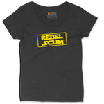 Rebel Scum Ladies Curvy Tee - Black