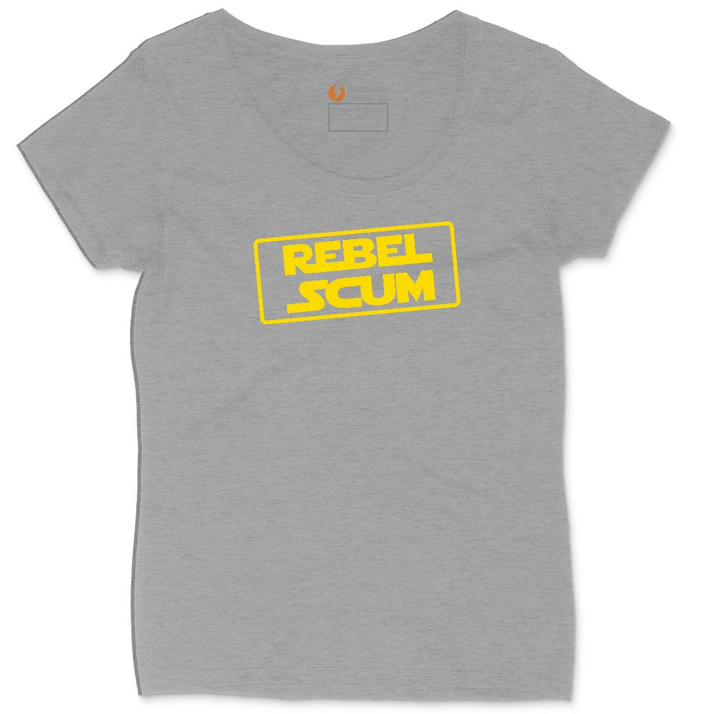 Rebel Scum Ladies Curvy Tee - Granite Heather