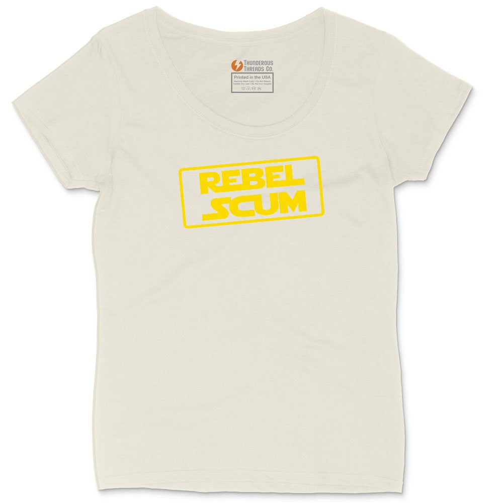 Rebel Scum Ladies Curvy Tee - Natural Heather