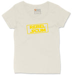 Rebel Scum Ladies Curvy Tee - Natural Heather