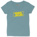 Rebel Scum Ladies Curvy Tee - Surf Blackout