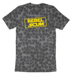 Rebel Scum Ladies Short Sleeve Tee - Black Leopard