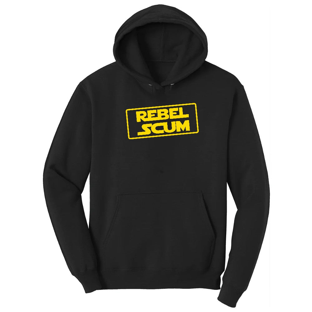 Rebel Scum Hoodie - Jet Black
