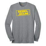 Rebel Scum Long Sleeve Tee - Athletic Grey