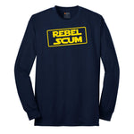 Rebel Scum Long Sleeve Tee - Navy