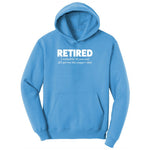 Retired Crappy Ladies Hoodie - Aquatic Blue