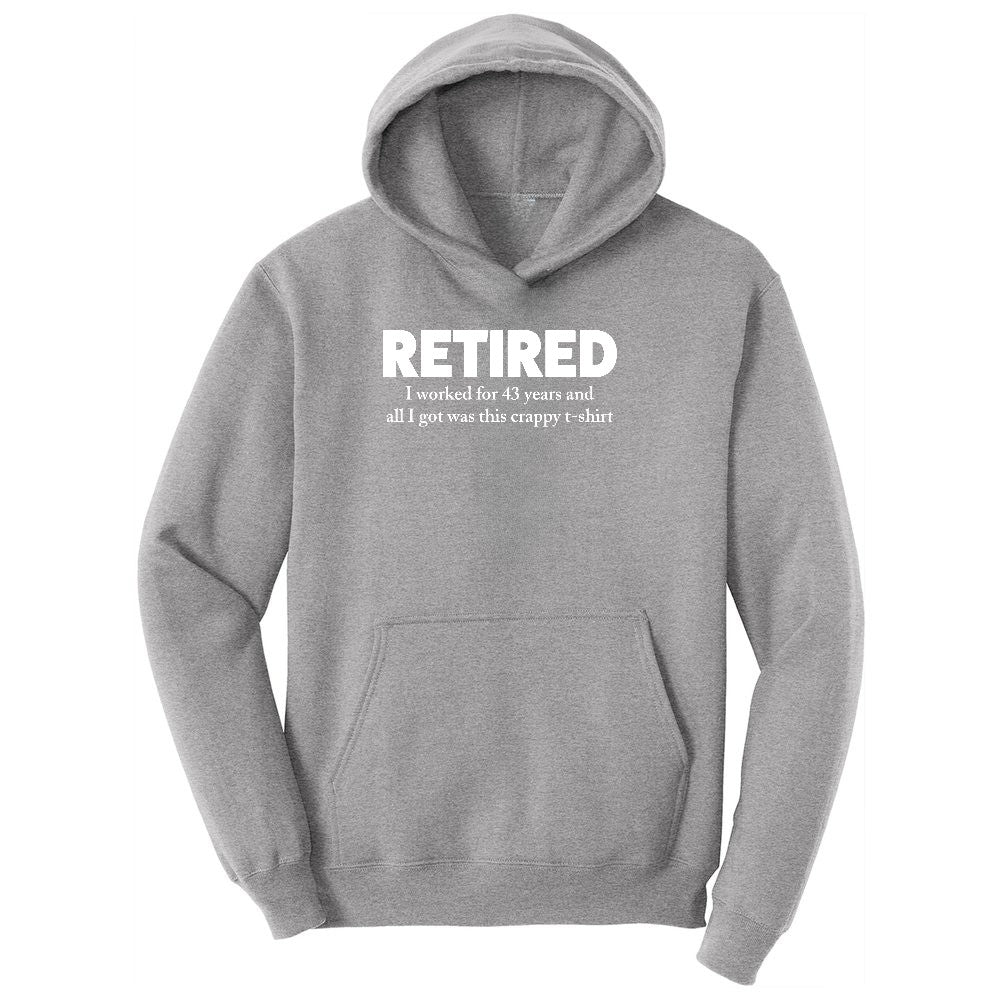Retired Crappy Ladies Hoodie - Athletic Heather